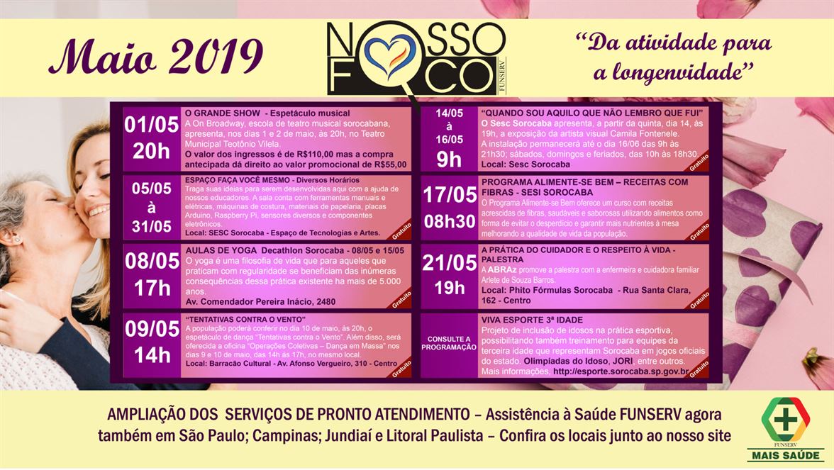 agenda maio