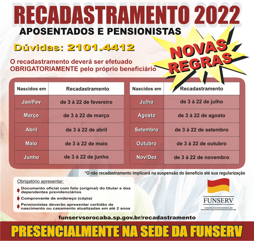 Noticia recadastramento 2022