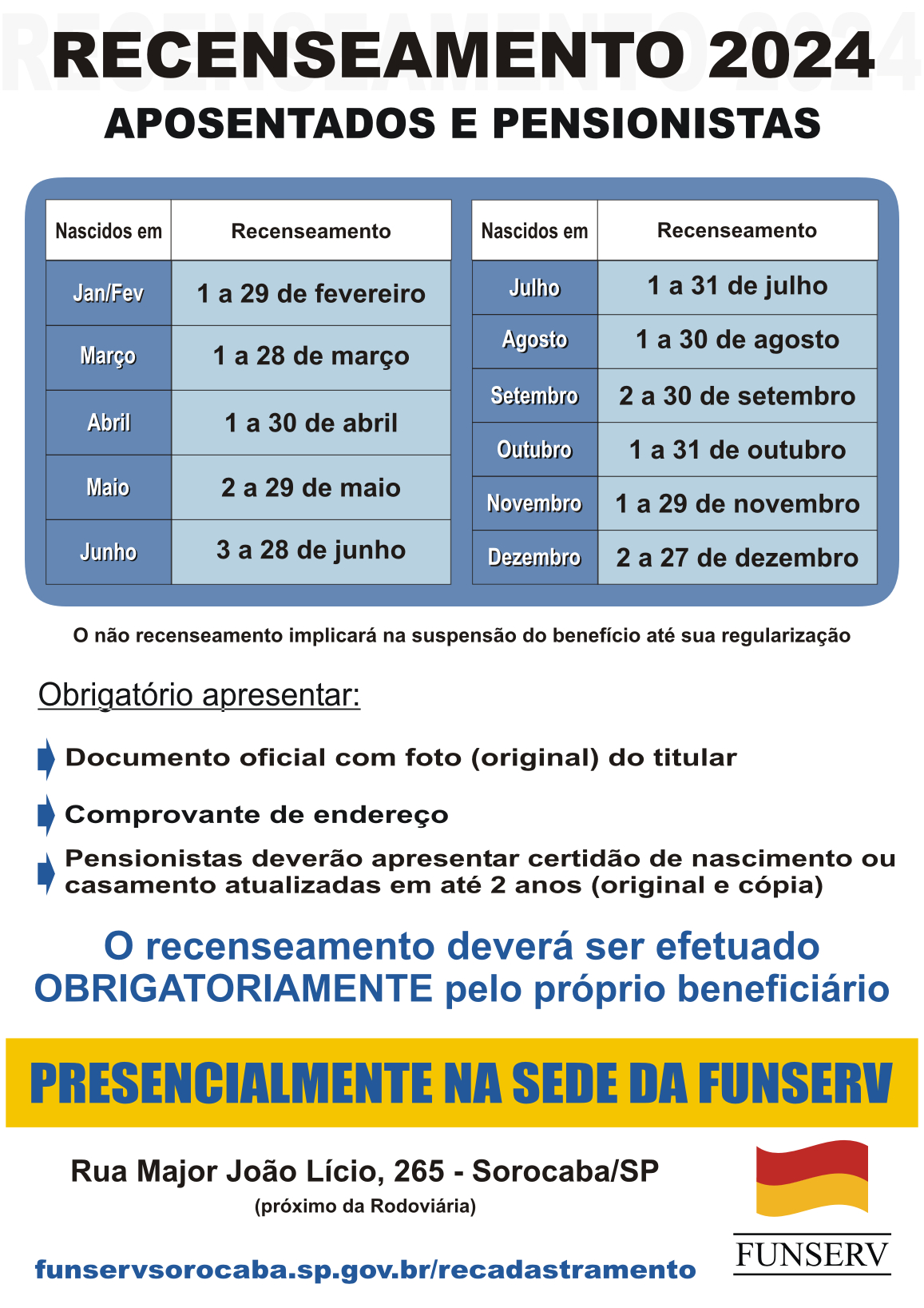RECENSEAMENTO - 2024
