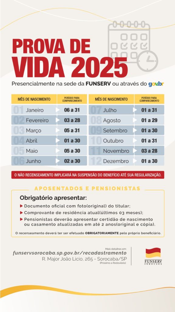 Prova de Vida 2025