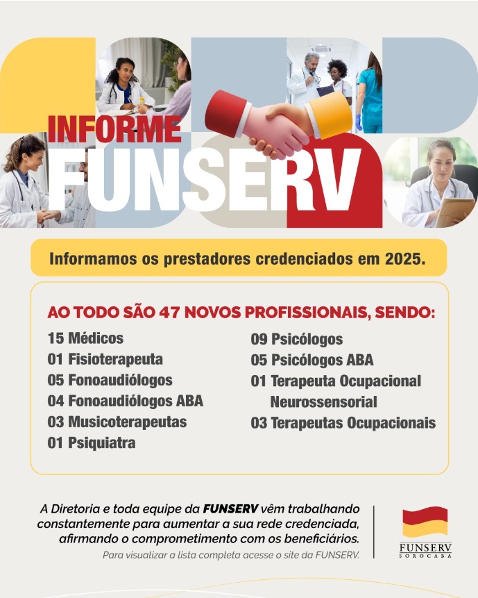 INFORME FUNSERV - PRESTADORES CREDENCIADOS EM 2025